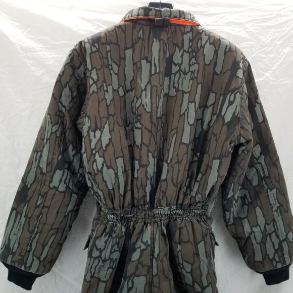 Vintage Winchester Reversible Coveralls Jumpsuit Mens Large Trebark Camo/Safety - Picture 4 of 11